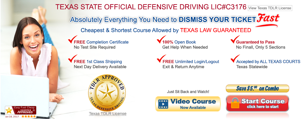 Texas approved defensive driving online